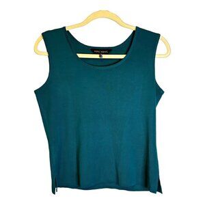 Ming Wang Tank Top Women's Size Small‎ Petite Knit Green
